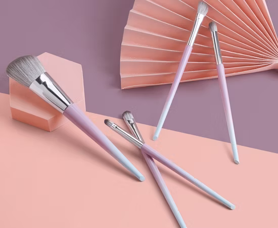 12 PCS 그라데이션 컬러 메이크업 브러쉬 세트 비건 소프트 헤어 아이 섀도우 브러쉬 풀 세트 화장품 도구