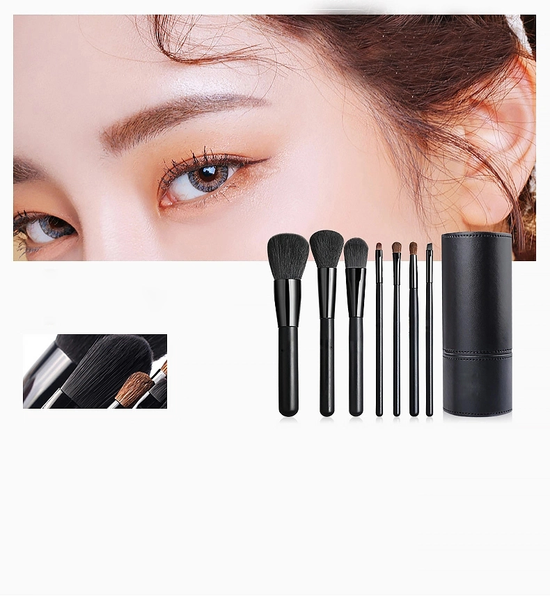 High Quality Wholesale OEM Private Label Luxury Black Full Cosmetics Makeup Brushes Set