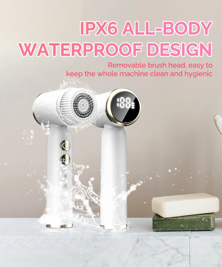 Skin Deep Cleaning Device Rechargeable Waterproof Vibration Silicone Face Wash Brush